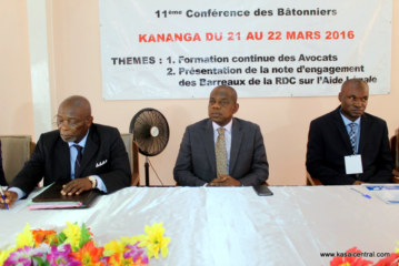 Kananga abrite la 11e Conférence des Bâtonniers de la RD Congo